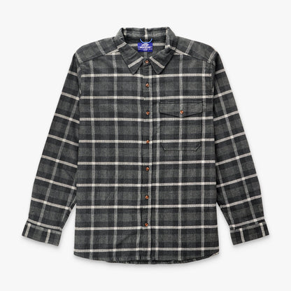 Black Lager LS Flannel Shirt / AFTCO Essential