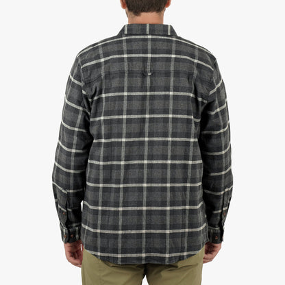 Black Lager LS Flannel Shirt / AFTCO Essential